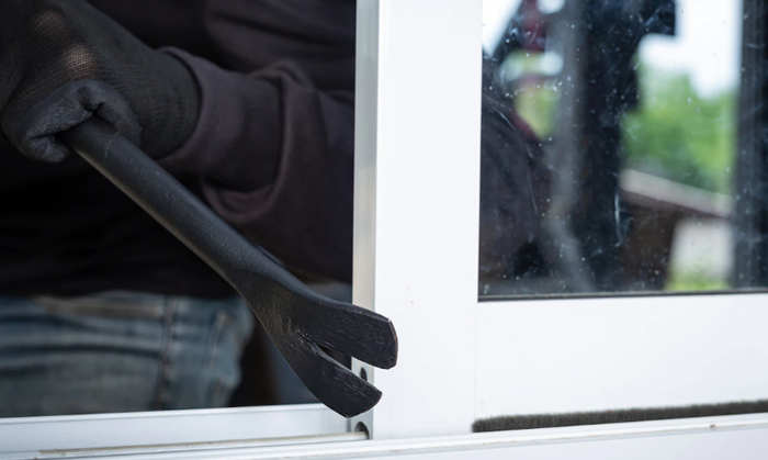 What should you do when a thief enters your home?